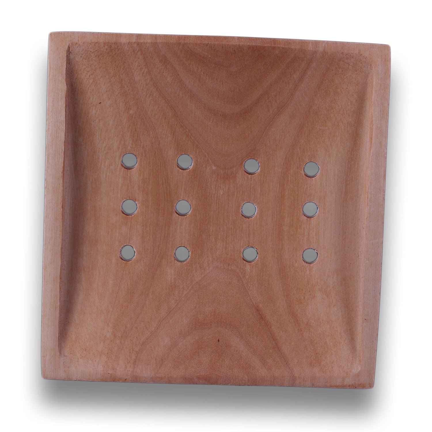 ART-CRAFT 4X Nachhaltige Seifenschale Holz Seifenablage Seif