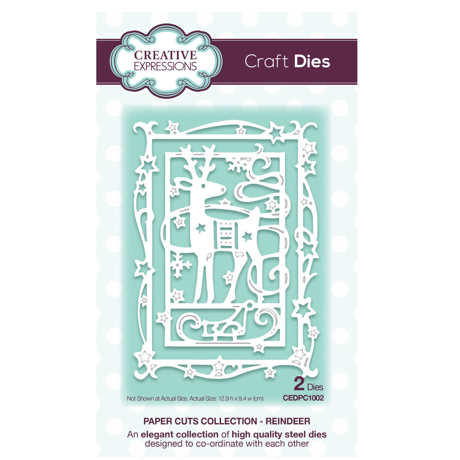 Creative Expressions Metal Paper Cuts Collection Reindeer Craft Die
