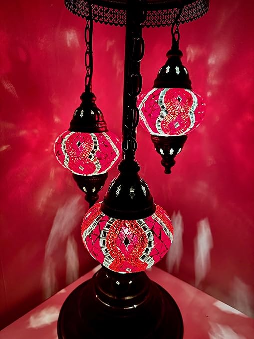 Samarkand - Lights Mozaïeklamp mozaïek - vloerlamp M tafellamp staande lamp oosterse lamp rood/Samarkand Lichten photo 3