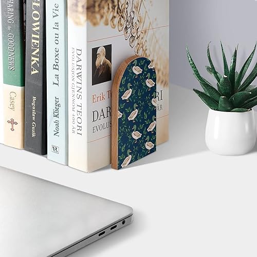 Miniatura 3 de Lindos sujetalibros decorativos de madera para estantes, habitación de los niños, oficina en casa, tapones de libros para revistas, libros, DVD, 1