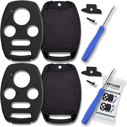 Miniatura 1 de Funda de repuesto para llave de automóvil de 4 unidades para Honda Accord 2003-2012, Civic EX 2006-2013, Pilot 2009-2015, CR-V 2005-2006, no