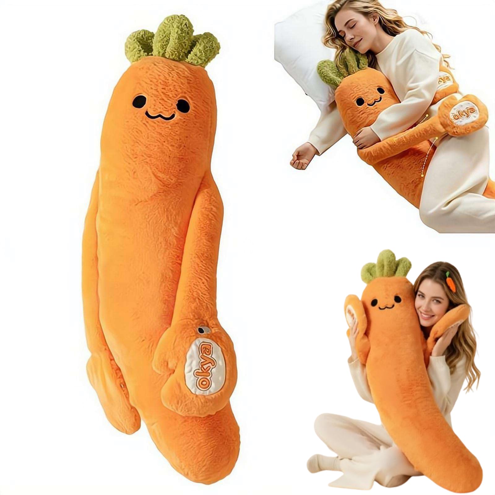 Hugging Pillow with Warmth and Rhythmic Patting, Plush Sleep Aid Comfort Companion for Adults, Emotional Support Cuddle Soothe Tap Buddy for Stress Relief and Anxiety, Large Soft Animal Plushie Gift