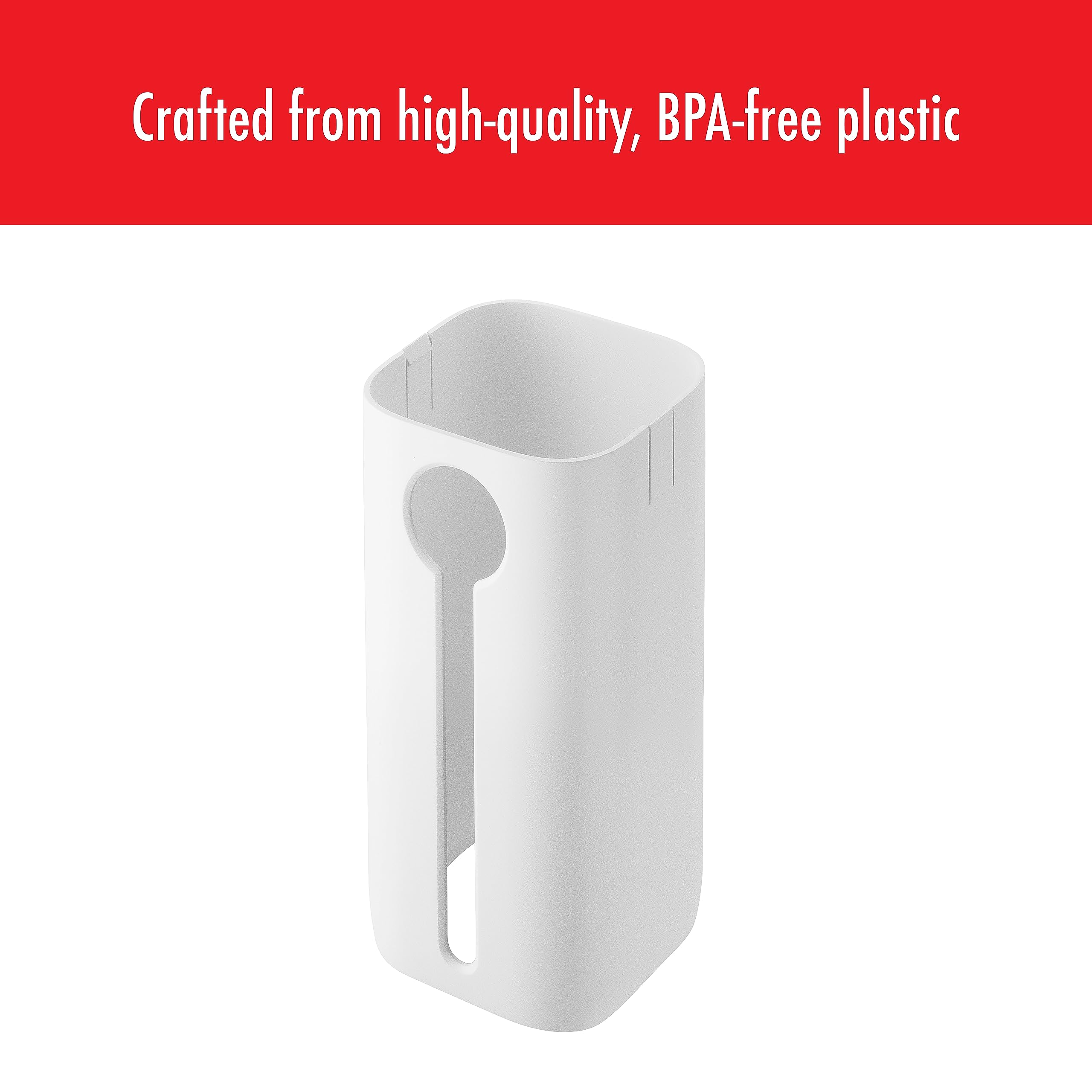 ZWILLING Fresh & Save Cube Box Contenedor de almacenamiento de alimentos, pequeño extra alto, color blanco