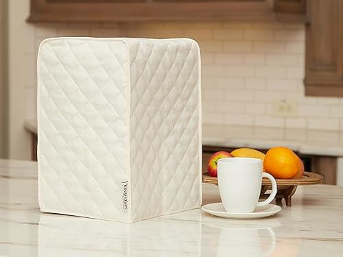 Miniatura 5 de Covermates Keepsakes - Funda para licuadora, protección contra el polvo, resistente a las manchas, lavable, funda para electrodomésticos, color crema
