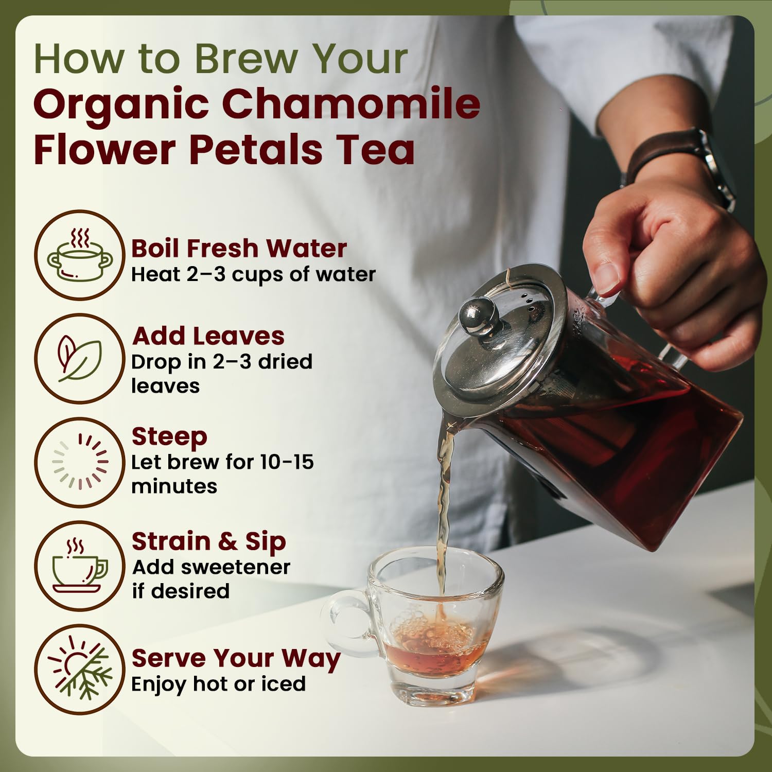 Organic Way Chamomile Flower Whole - Herbal Tea (16 Ounce) — Amazon image 5