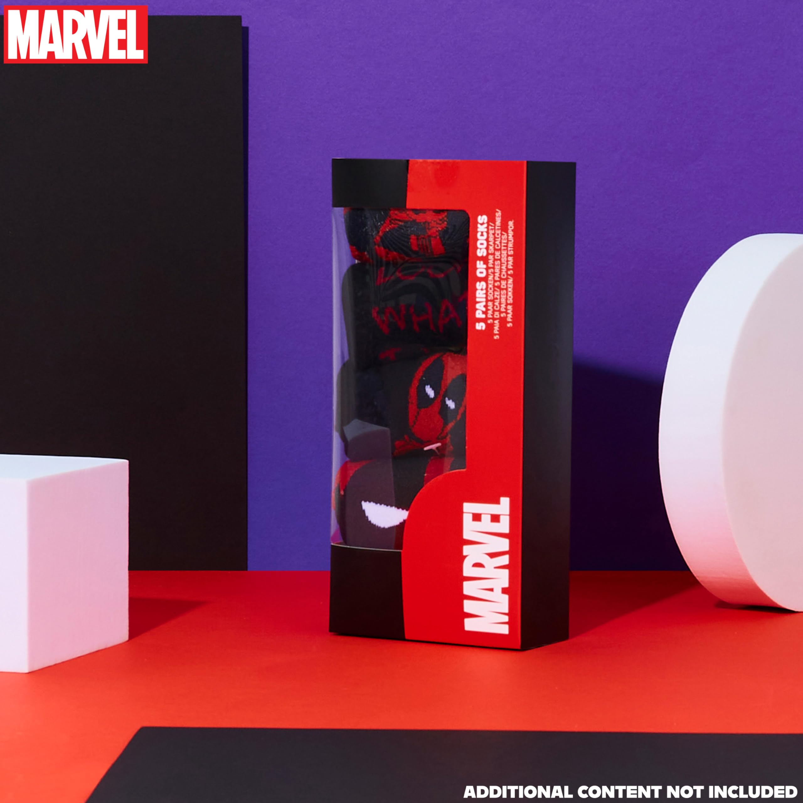 Marvel Chaussette Basse Homme EU 40-45, Coffret 5 Paires de Chaussettes Fantaisie, Doux et Respirant, Idee Cadeau Homme