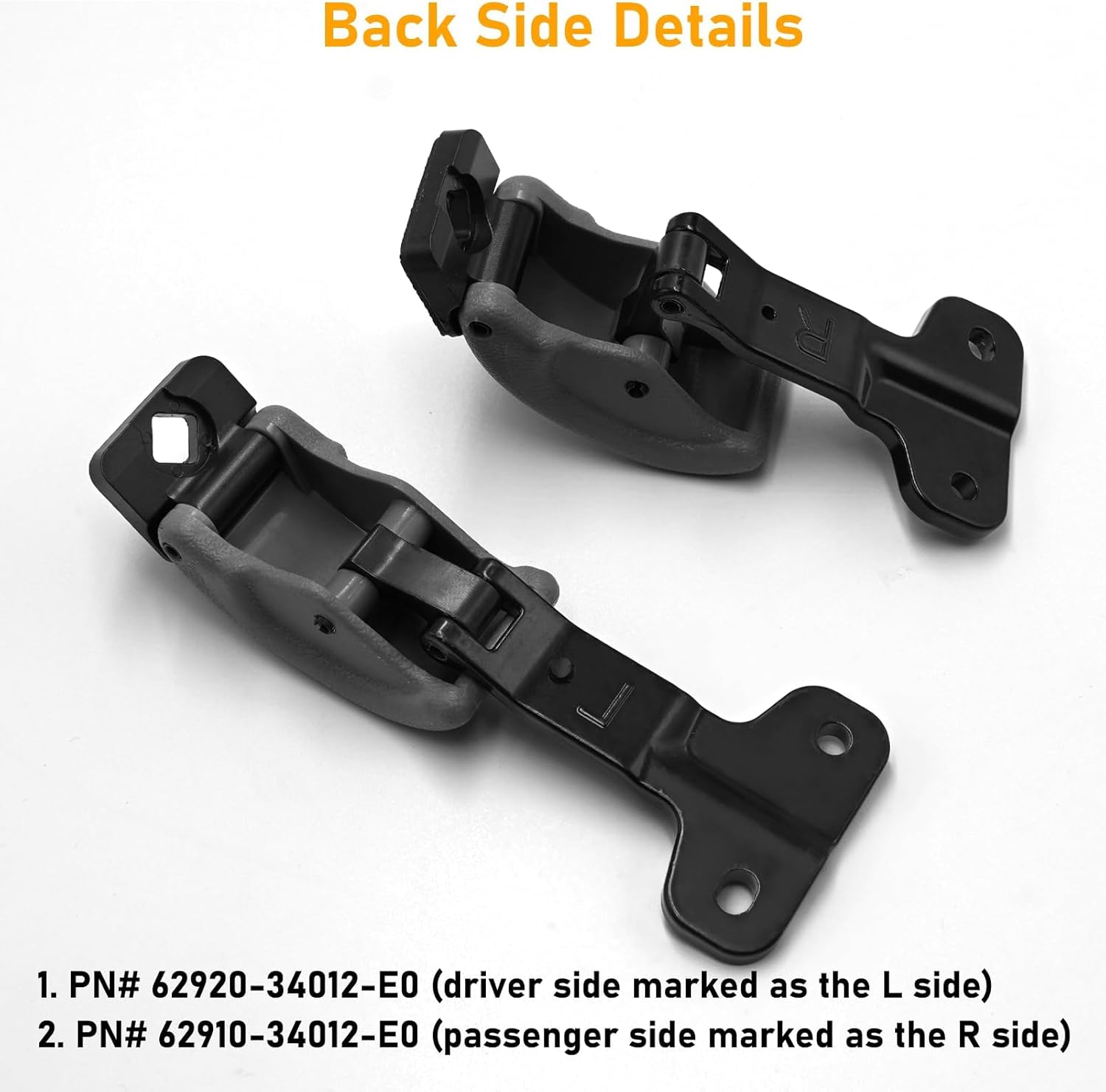 Compatible with Toyota Tundra Rear Window Latch 2000-2006,Back Left & Right Side Window Latch Assembly W/O Screws for 1st Gen Tundra,Gray Rear Quarter Window Latch Replace OE#62920-34012,1 Pair