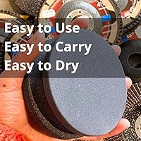 Vista 8 de 4" Dual Grit Axe/Hatchet Silicon Carbide Sharpener Multipurpose Sharpening Stone Grinding Wheel