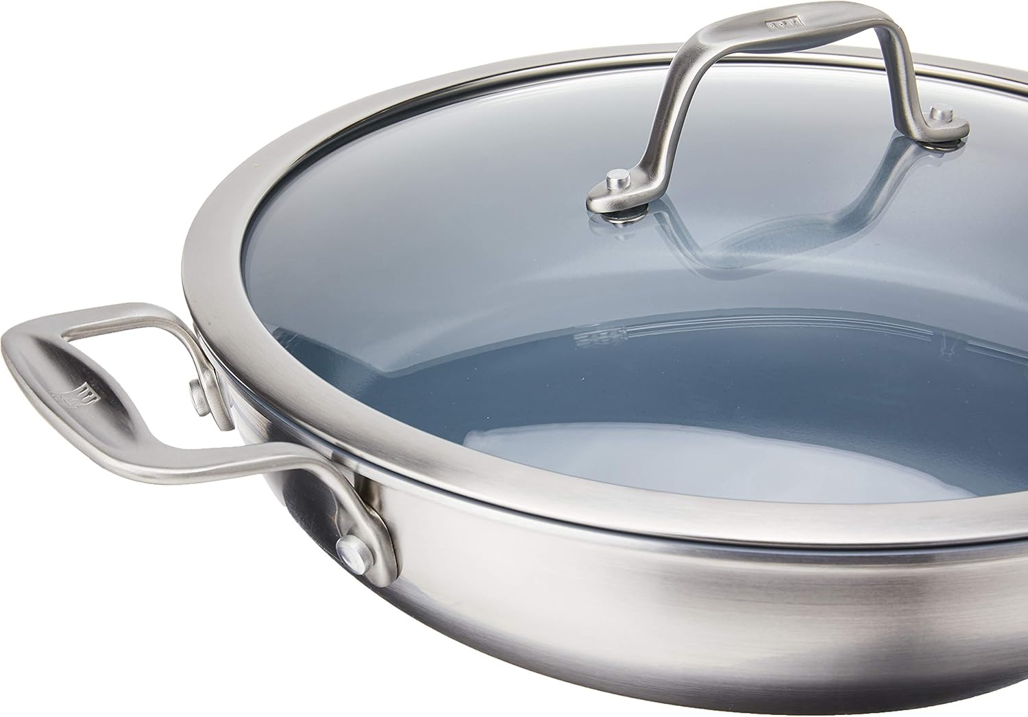 Buy ZWILLING Spirit Ceramic Nonstick Braiser, 4qt, Stainless Steel/Grey Online at Lowest Price