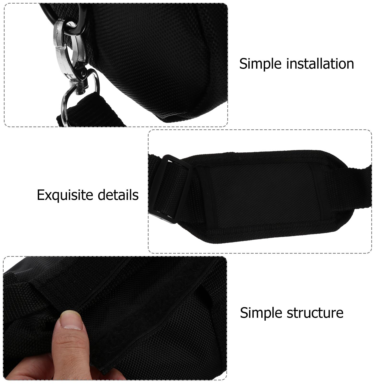 Gatuida Tragbare Stativtasche für Fotoausrüstung 40cm Umhängetasche mit Stoßdämpfender Polsterung Outdoor Einbeinstativ Aufbewahrungstasche für Reisefotografie