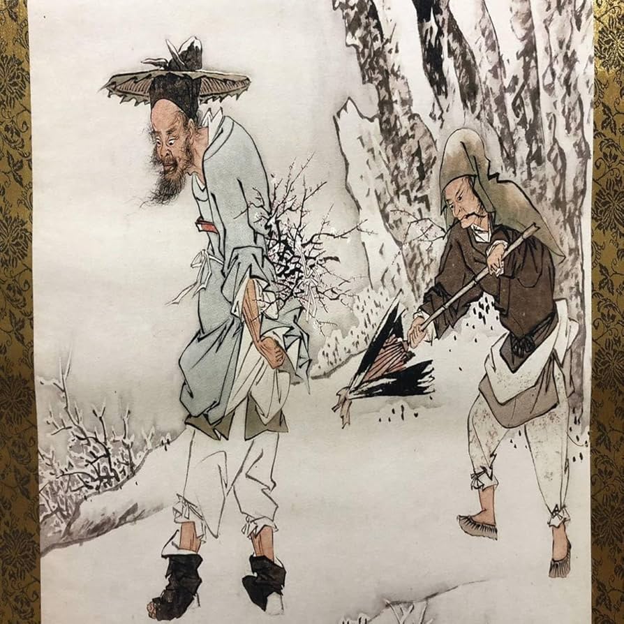 蔵出し 美術　高級品絵　巻き絵　大名家　唐寅　唐伯虎　旧蔵　掛け軸　4本セット Amazon.co.jp: 蔵出し美術高級品絵巻き絵大名家唐寅年唐伯虎旧蔵