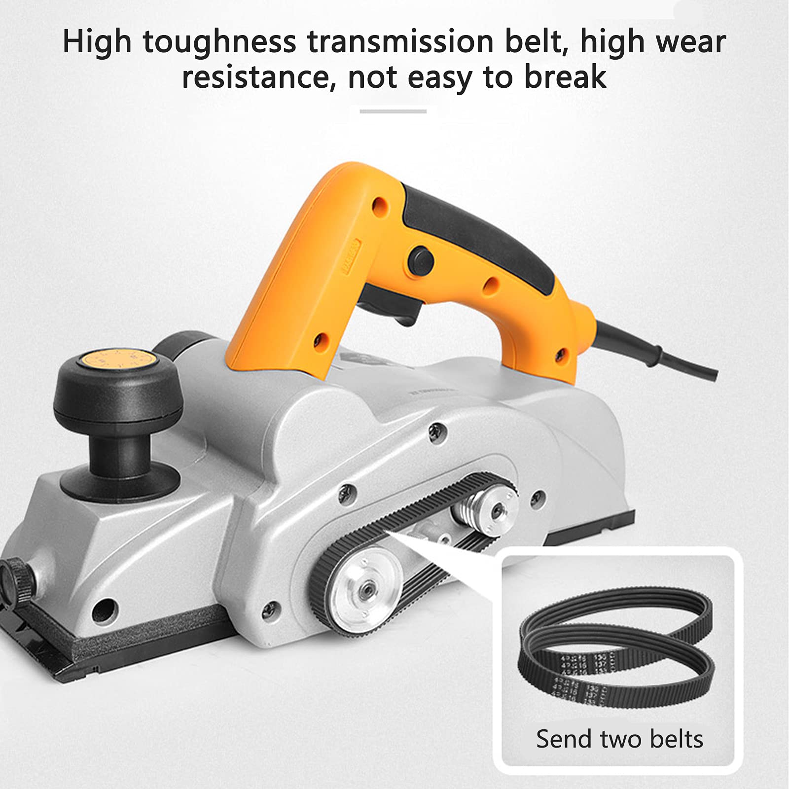 Pialle Power Hand, Flip Chip 520Electric, 15.000R/min Porte di Scarico Lavorazione del Legno Tenuto in Mano Regolabile 0-2mm profondità di piallatura