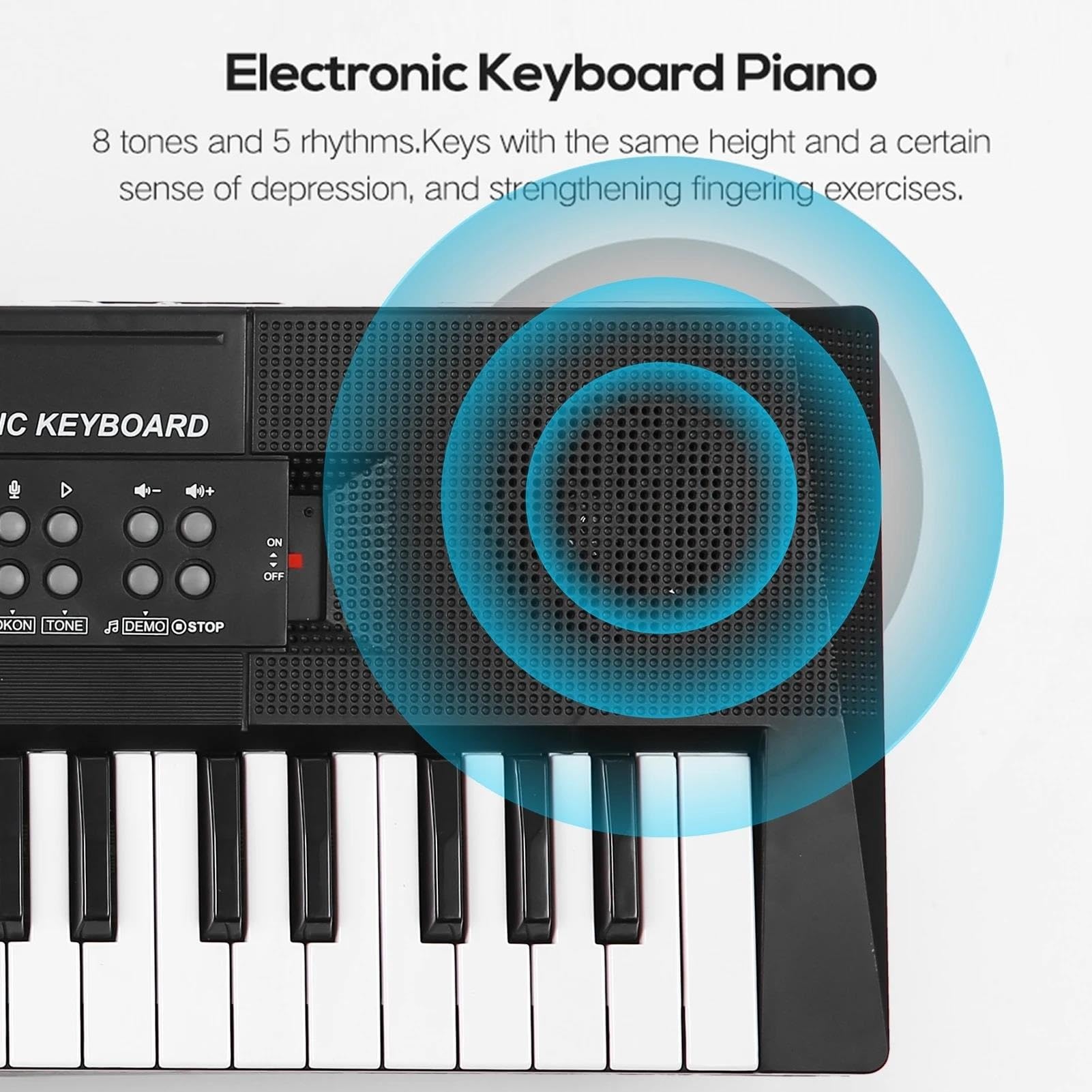 Tastiera Elettronica Professionale Tastiera Elettronica Digitale Multifunzionale Per Pianoforte Elettrico Con 61 Tasti Per Studenti Con Funzione Microfono