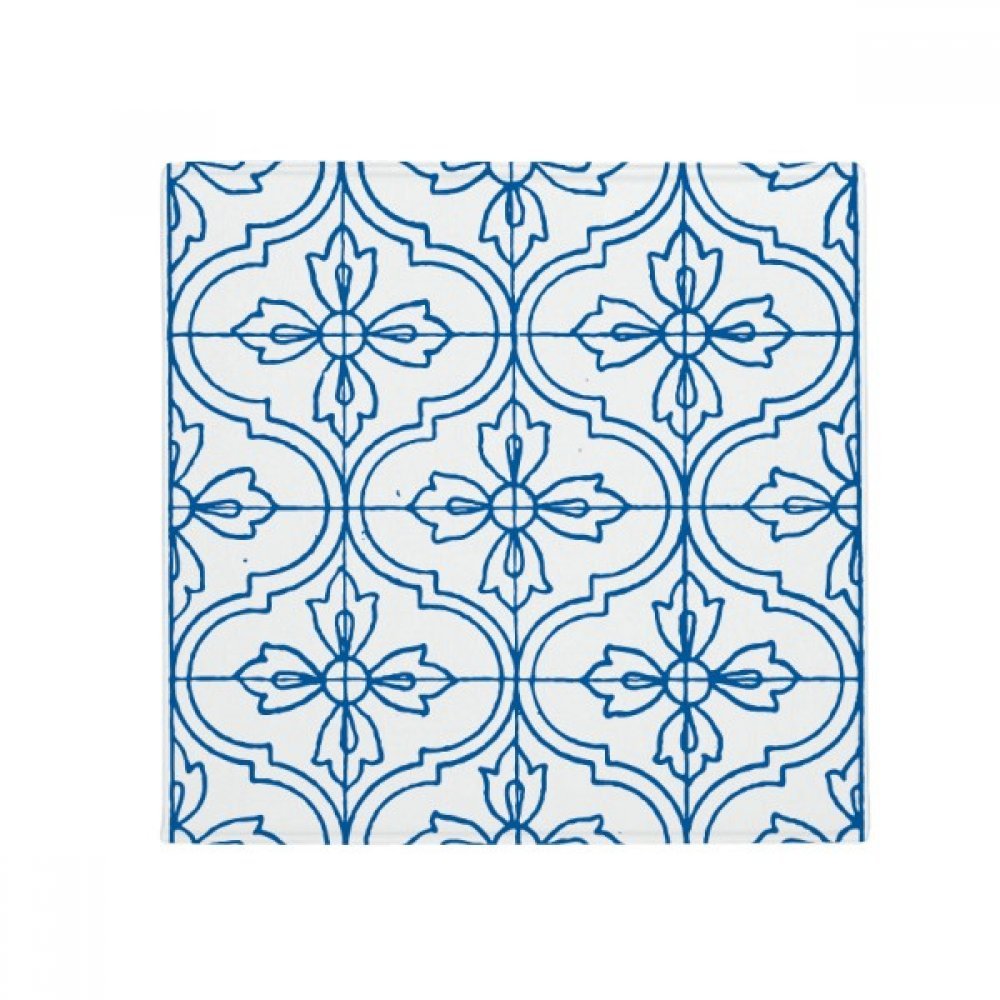 Tapis de sol anti-dérapant bleu Talavera 50x50 cm pour animaux et maison
