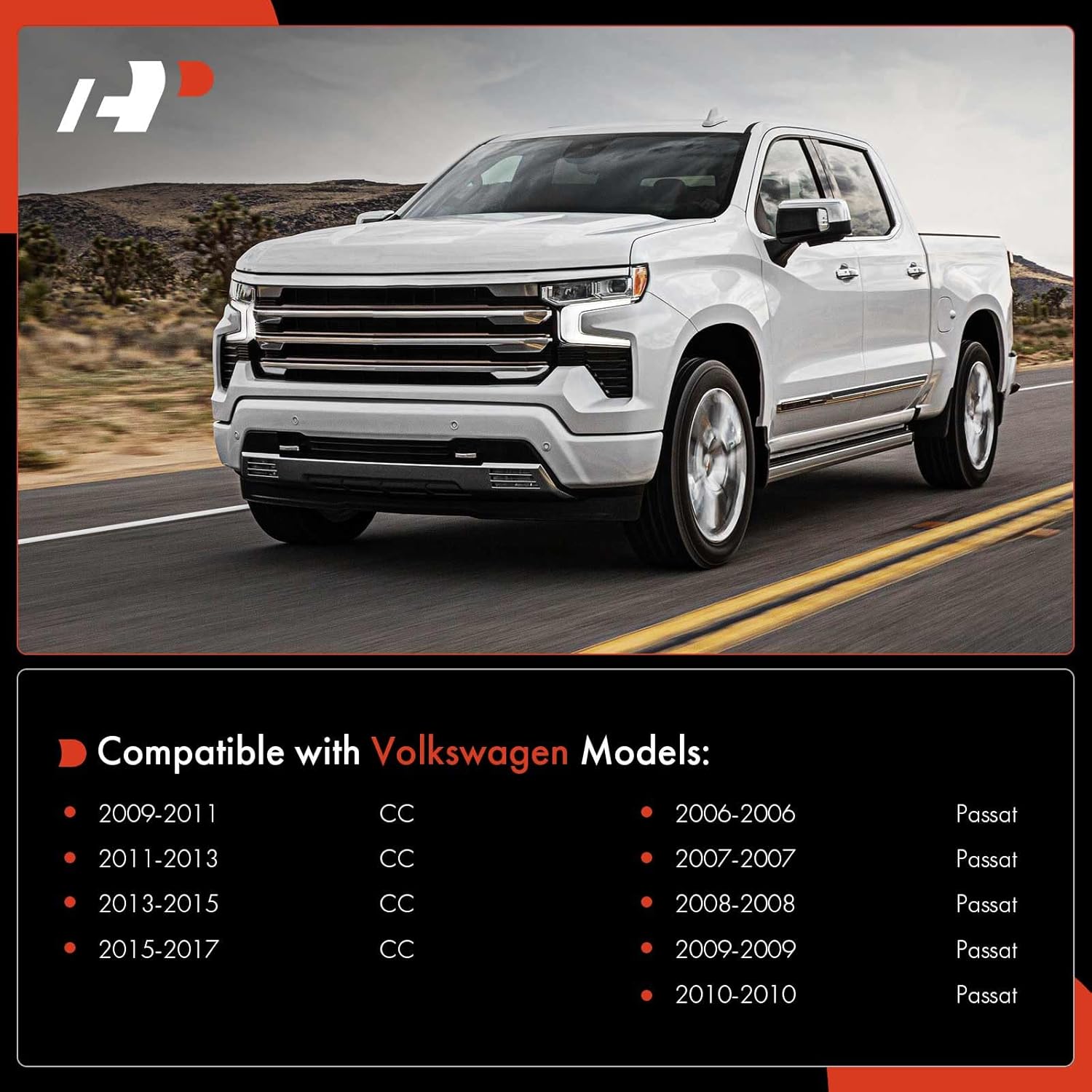 A-Premium Set of 4, Front Lower Control Arm, Lower Ball Joint, Compatible with Volkswagen Passat 2006-2010, CC 2009-2017