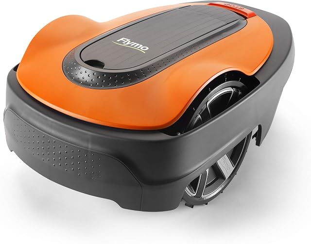 Flymo EasiLife 500 Robotic Lawn Mower - Cuts Up to 500 sq m Ultra Quiet Mowing, Manicured Lawn, Bluetooth Application Control, Safety Sensors, Hose Washable, Lifestyle Functions, Frost Sensor