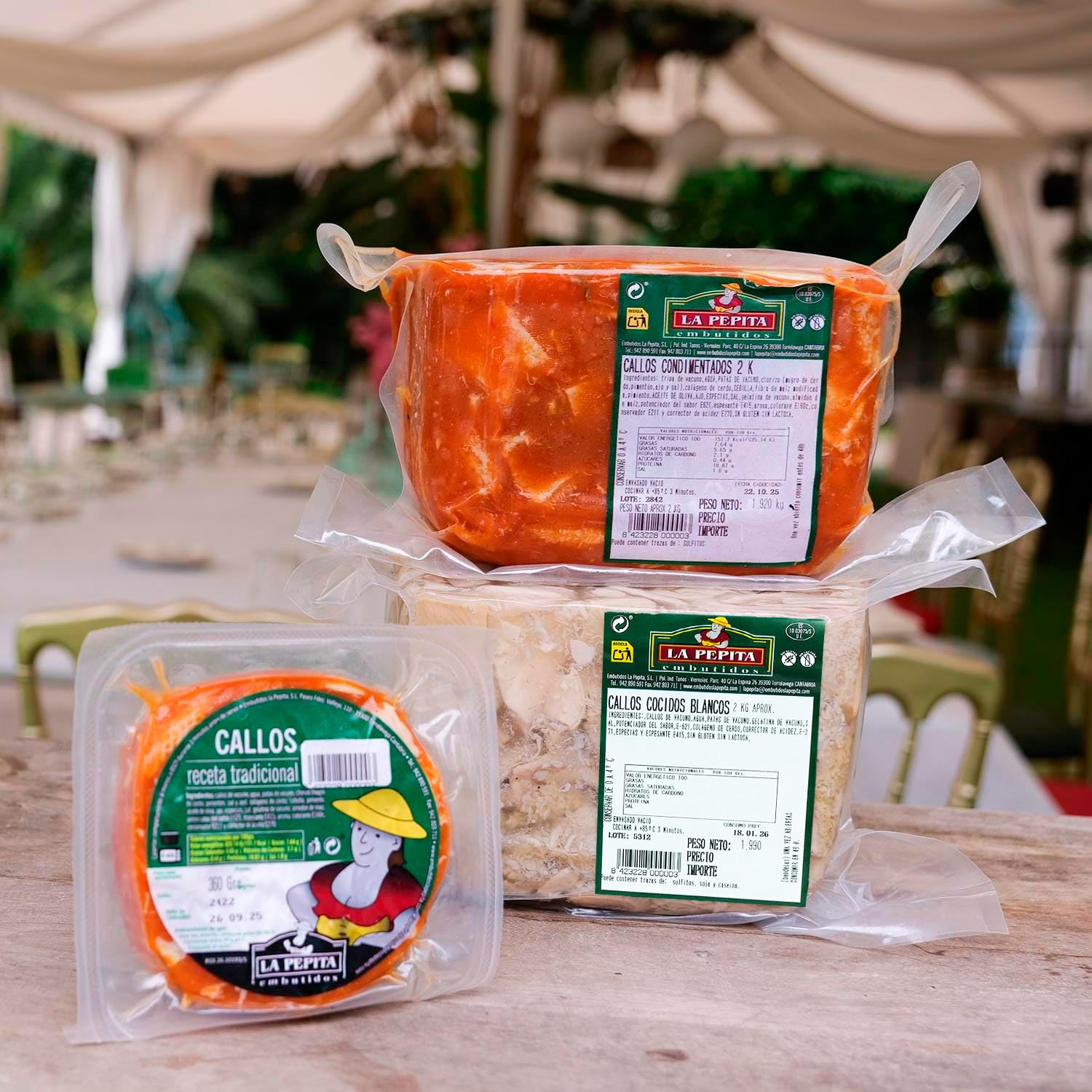 EMBUTIDOS LA PEPITA – Callos Condimentados al Estilo Tradicional | Formato 2 Kg | Envasado al Vacío | Receta Casera con Tripa y Pata de Vacuno | Listo para Calentar | Producto Español