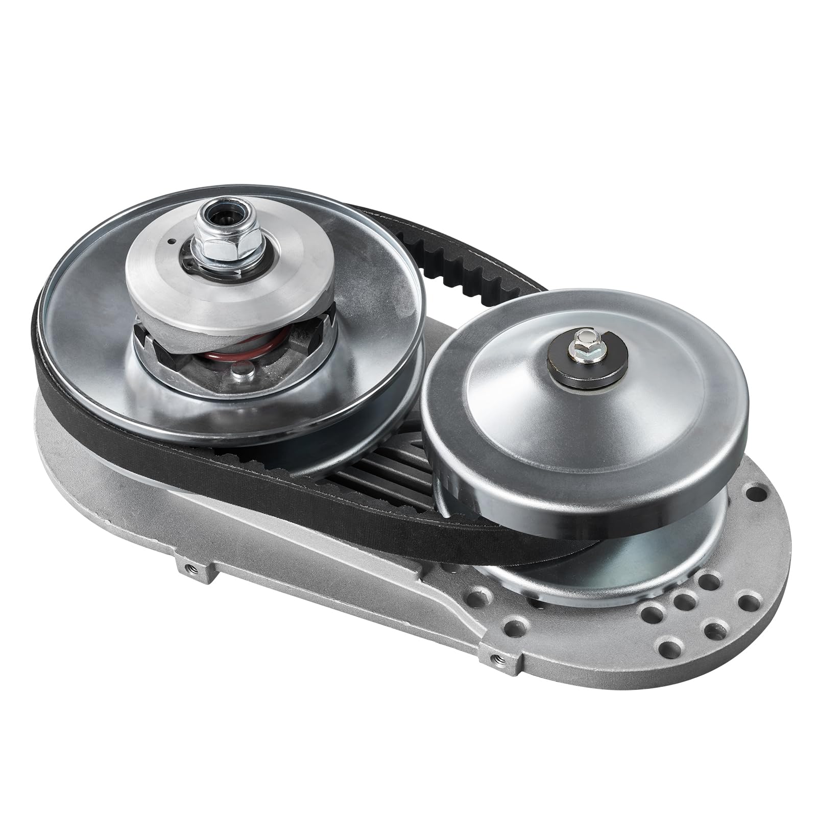 VEVOR Embrague de Transmisión Compatible con Motor 2-8 HP, Kit Embrague Alta Resistencia 2000 RPM, Ruedas Asimétricas Correa Goma, para Mini Moto 320x170x230 mm