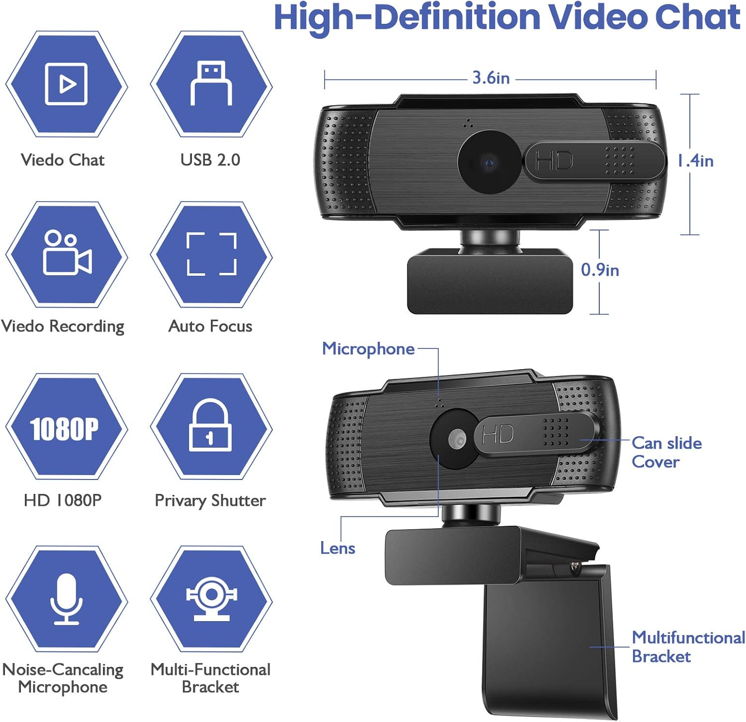 Get Popular Offer Auto Focus Webcam with Microphone and Privacy Cover, QIPEXEII FHD USB Interface Web Camera for Online Class PC Mac Laptop Desktop Get Special Price Auto Focus Webcam with Microphone and Privacy Cover, QIPEXEII FHD USB Interface Web Camera for Online Class PC Mac Laptop Desktop