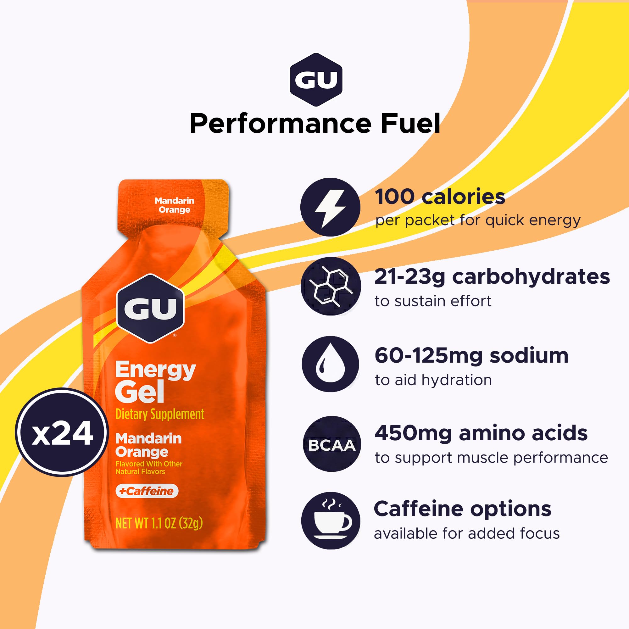 Amazon.co.jp: GU社 グーエナジージェル-マンダリンオレンジ 24包