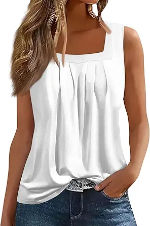 Spring Summer Plus Size Dressy Tank Tops for Women 2025 Womens Workout Floral Boho Beach Sleeveless Shirts Blouses