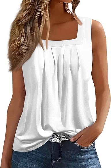 Spring Summer Plus Size Dressy Tank Tops for Women 2025 Womens Workout Floral Boho Beach Sleeveless Shirts Blouses
