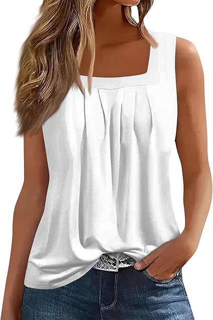 Spring Summer Plus Size Dressy Tank Tops for Women 2025 Womens Workout Floral Boho Beach Sleeveless Shirts Blouses
