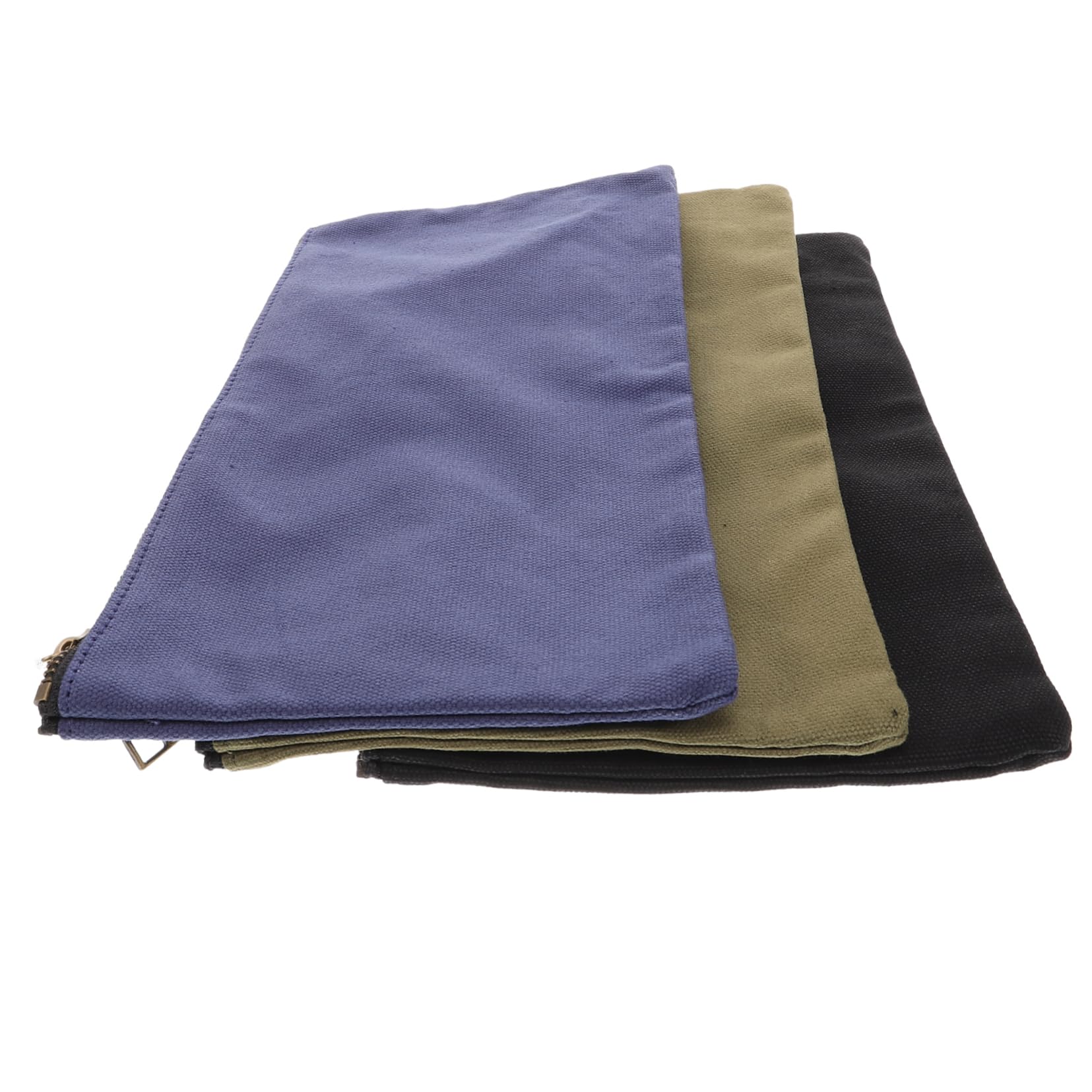 Holibanna 3 Pcs Bolsa de Herramientas Cremallera, Bolsa de Lona para Almacenaje Herramientas, Portátil y Resistente, para Organización en Tool Box o Truck