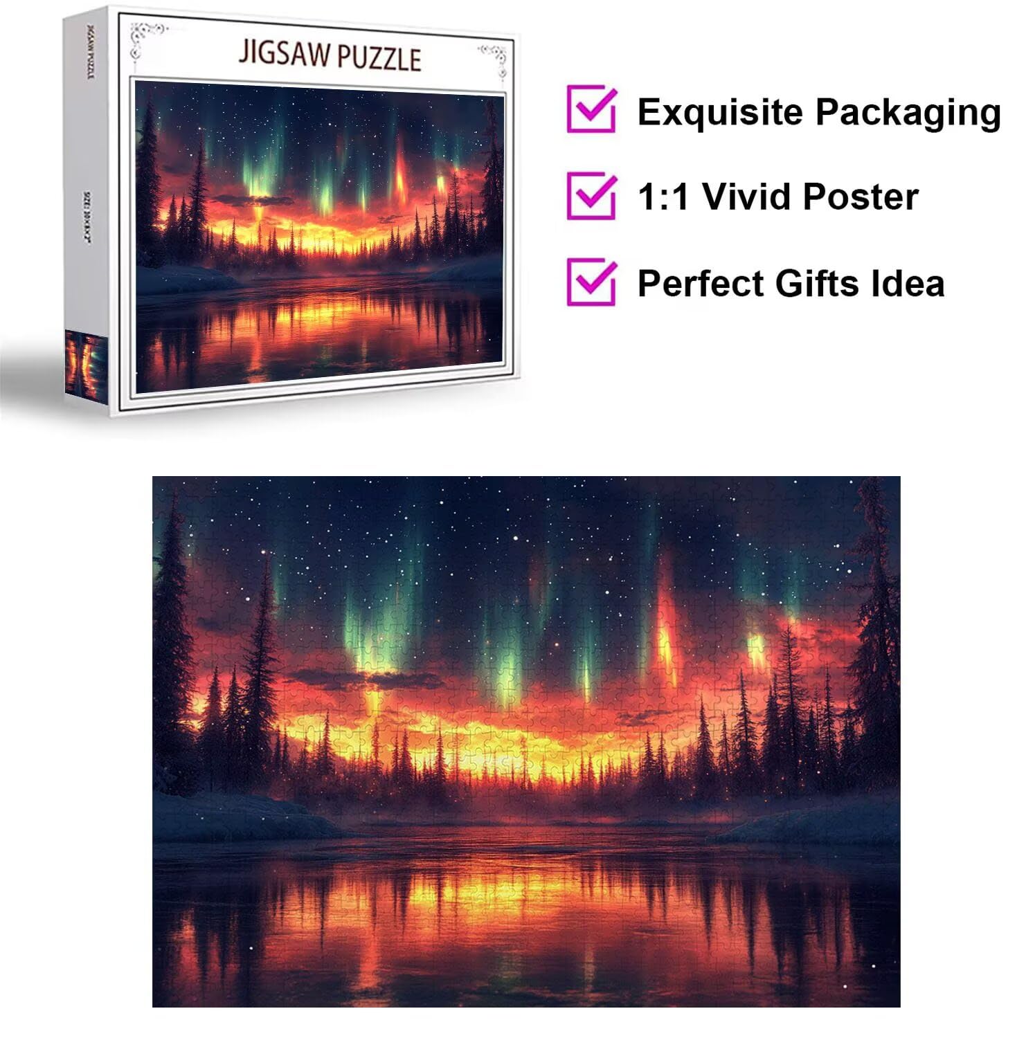 Puzzle 4000 Pezzi Aurora Puzzle Classici per Gioco Familiare, n-343 | Impossibile Puzzles, Intrattenimento Creativo, Rilassamento Intelligence, Regalo per Amore e Amico, Decorazioni Casa, Foreste