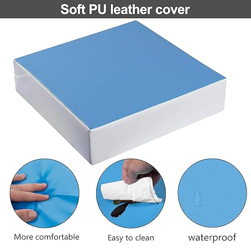 Miniatura 4 de Kalawen Asiento elevador para mesa de comedor impermeable de poliuretano lavable grueso asiento elevador para niños para mesa de comedor con 2