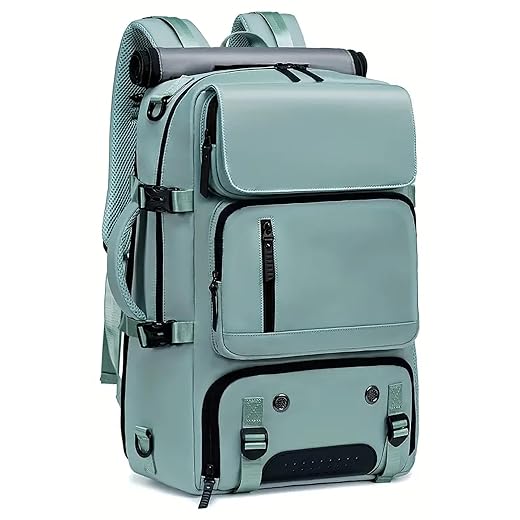 Mochila Reforçada com Compartimentos para Notebook e Tablet – Resistente à Água, USB, Engate de Mala – Masculina e Feminina para Viagem, Trabalho e Dia a Dia
