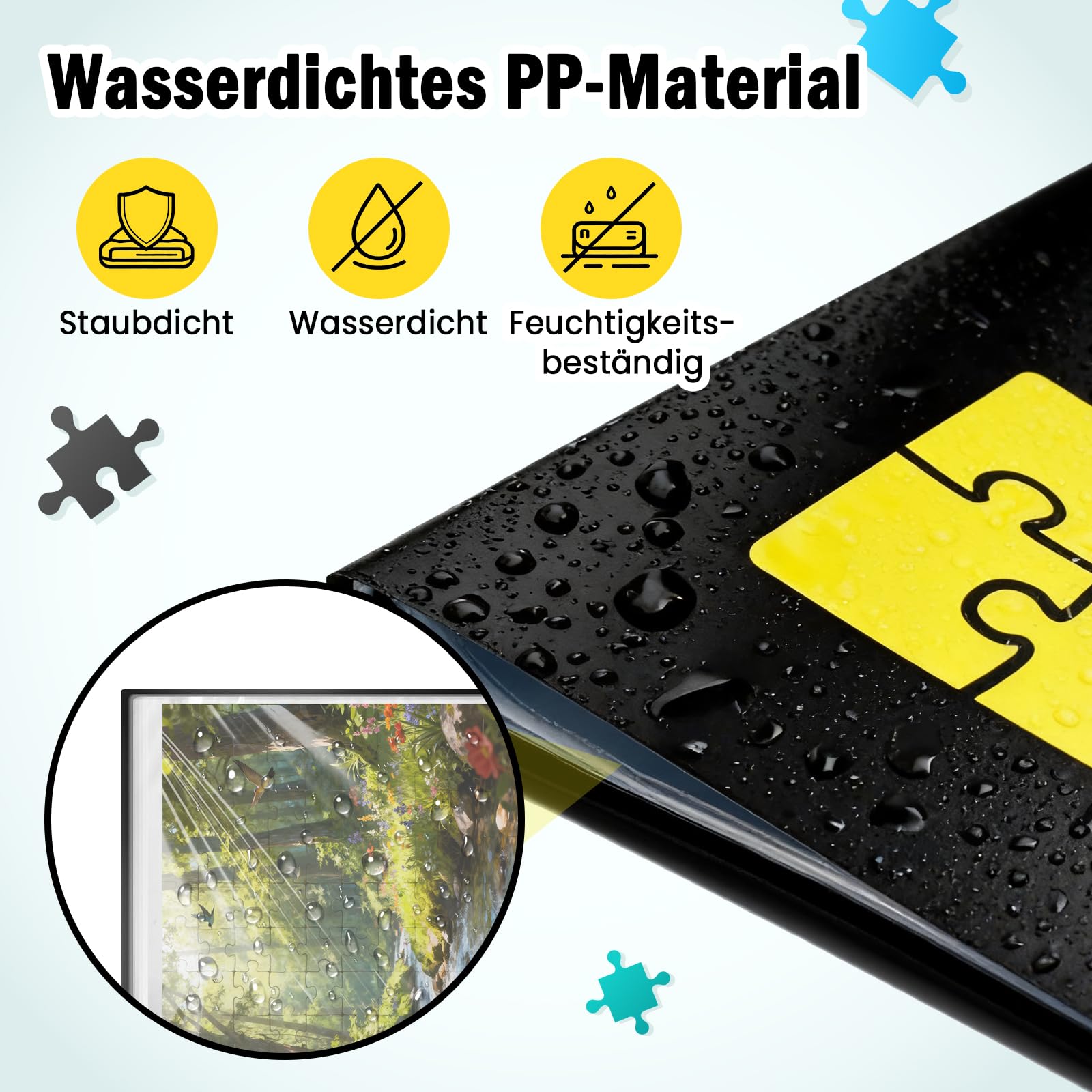 Faburo Puzle de almacenamiento, carpeta de rompecabezas para 1000, almacenamiento de puzles para hasta 40 obras, accesorios de rompecabezas a prueba de polvo y protectores para Navidad, regalo de Faburo Puzle de almacenamiento, carpeta de rompecabezas para 1000, almacenamiento de puzles para hasta 40 obras, accesorios de rompecabezas a prueba de polvo y protectores para Navidad, regalo de