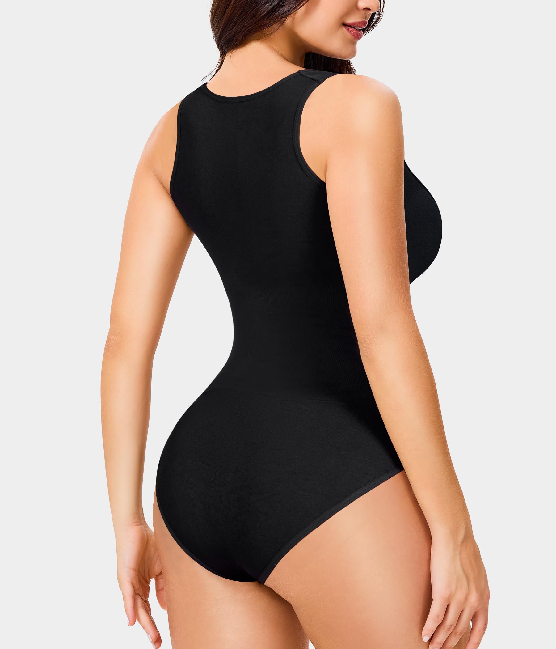 Junlan Body Contenitivo Modellante Donna Shapewear Bodysuit Pancia Piatta Guaina Contenitiva Intimo Snellente Shaper