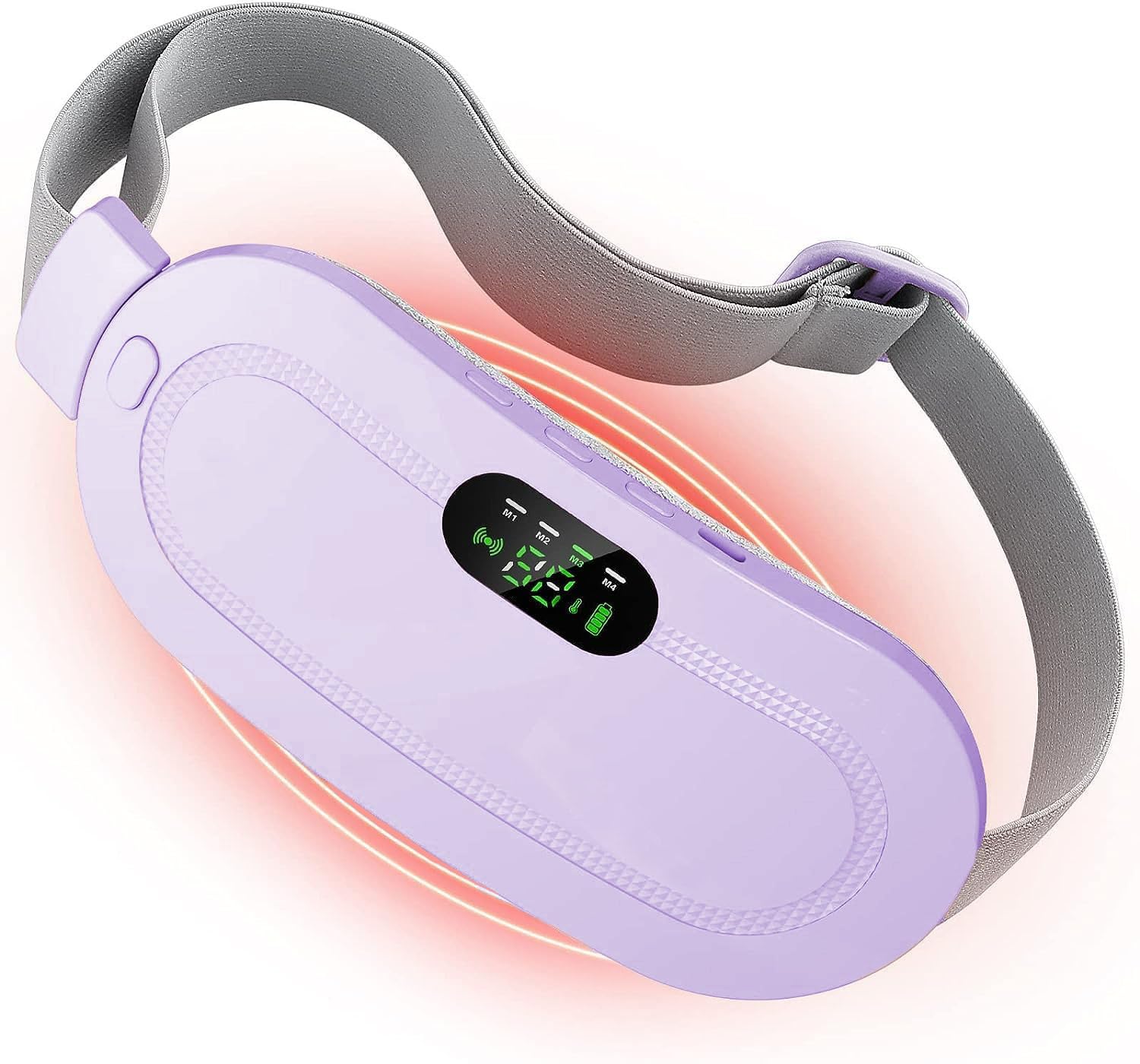 Cuscinetto Riscaldante Portatile Per Crampi Mestruali – Senza Fili Con Batteria 3000mAh, 6 Livelli Calore E Massaggio, Regalo Donna
