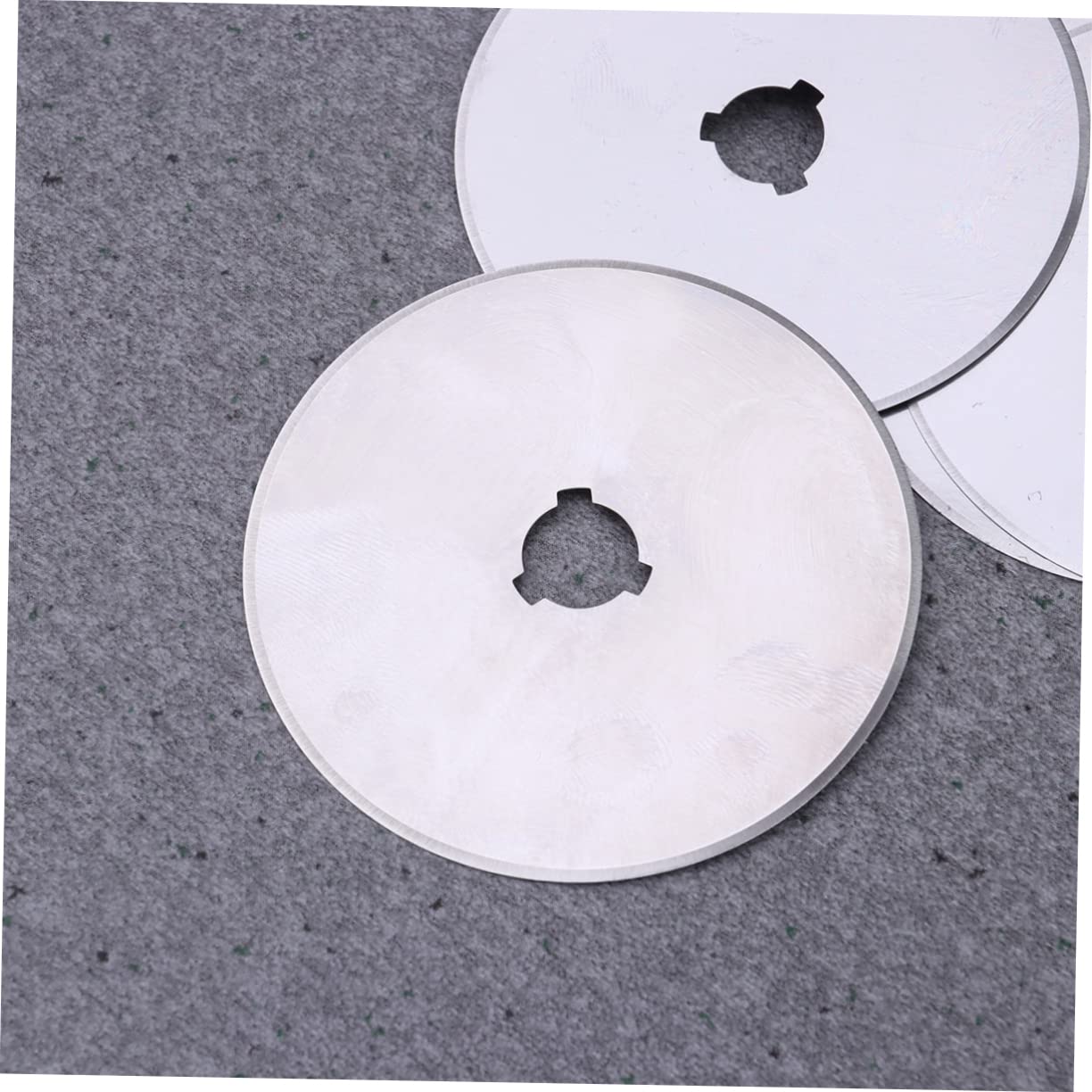 Operitacx 10 Piezas cuchillas redondas cuchillas rotativas acolchado baul almacenamiento baul almacenaje cubertería 60 mm hoja redonda