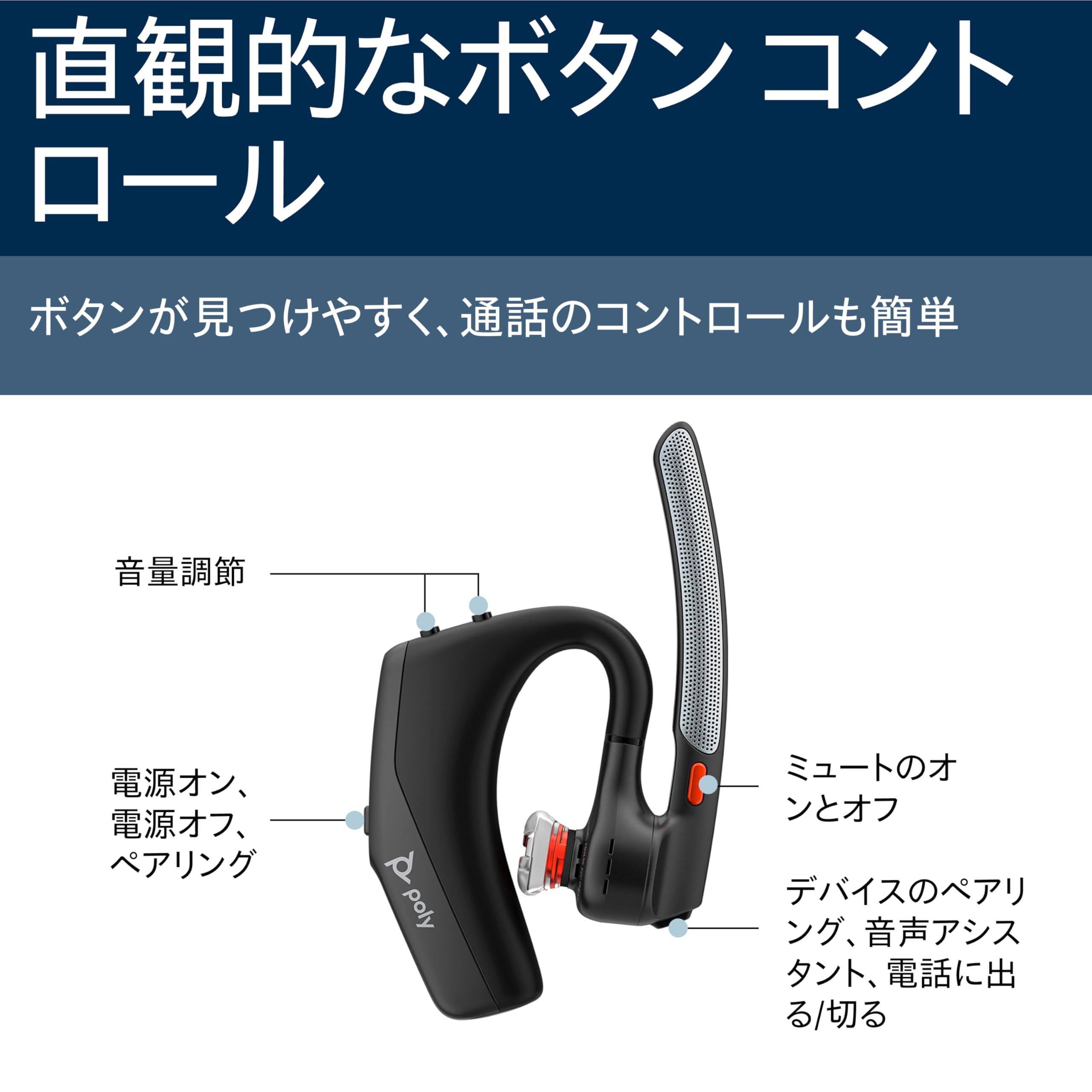 Amazon.co.jp: 【2025年モデル】 Poly Voyager Legend 30RTL 片耳