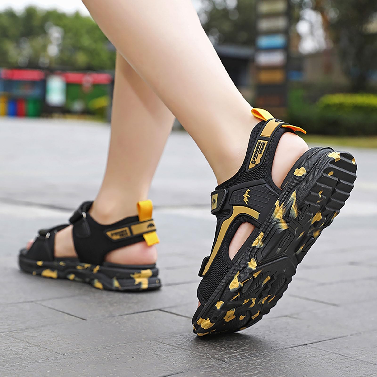 Genérico Sandalias de Playa para Niños Calzado Juvenil con Flexible y Punta Abierta Diseño Moderno Ideal para Verano Zapatos Ligeros Antideslizantes para Actividades Acuáticas