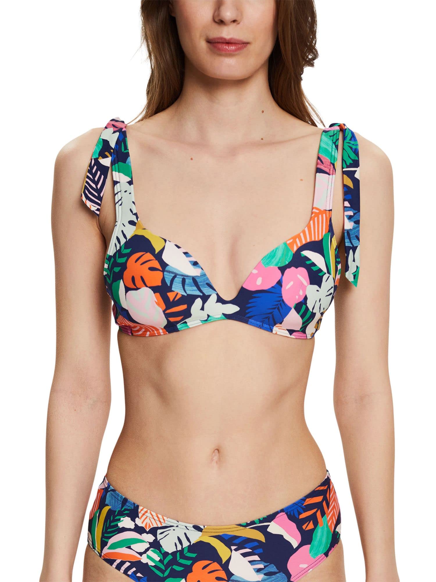 ESPRIT Women's Bora Beach Rcs New Pad.bra Bikini, Navy 4, B UK