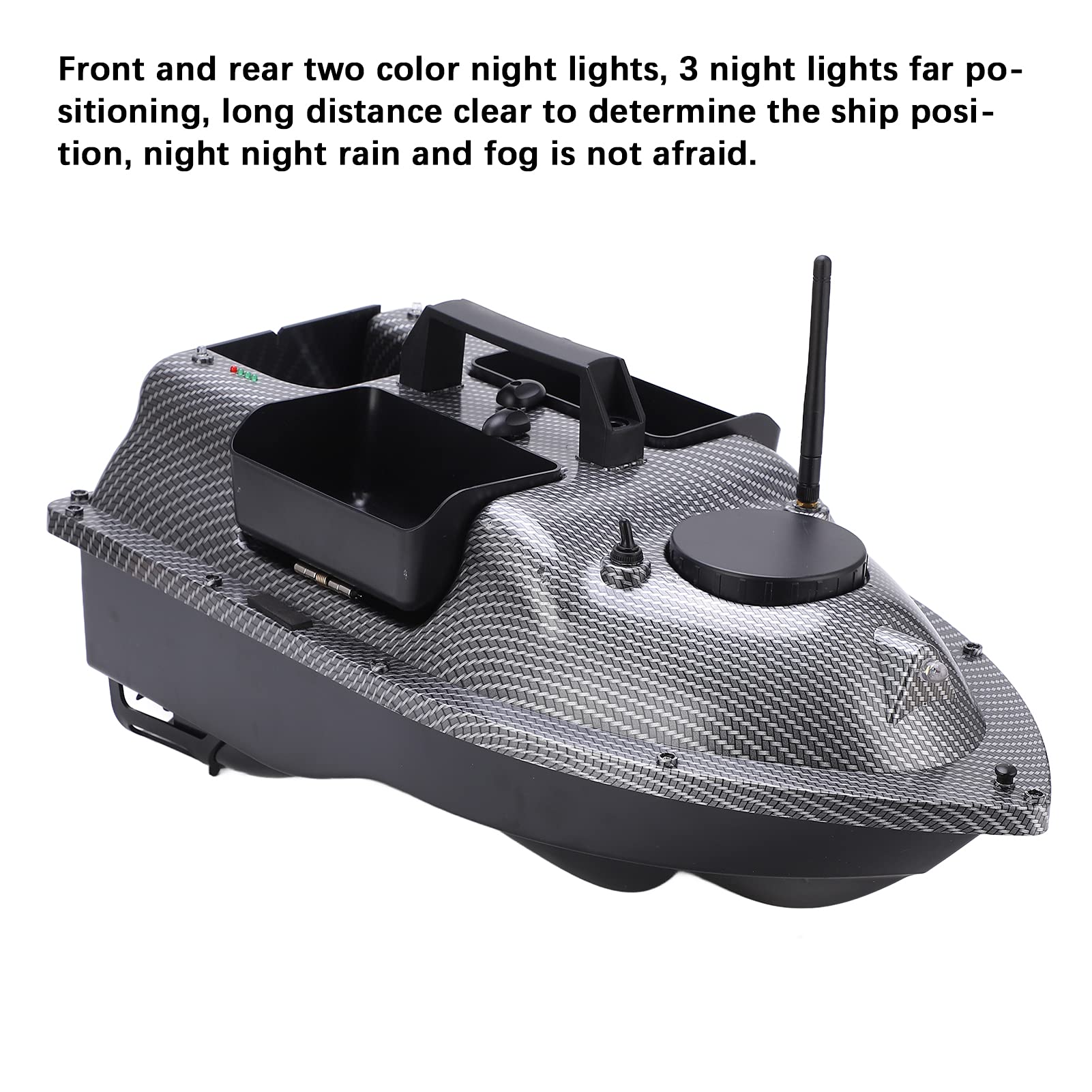 XINL Barca per Esche da Pesca GPS, 7.4V 5200mAh 500M Cercatore di Esche da Pesca Barca per nidificazione compatta per la Corsa per la Competizione