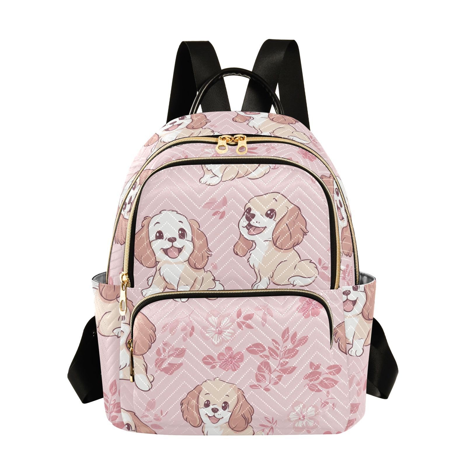 Mochila de perro rosa para la escuela y enfermeras con diseño convertible de moda 8