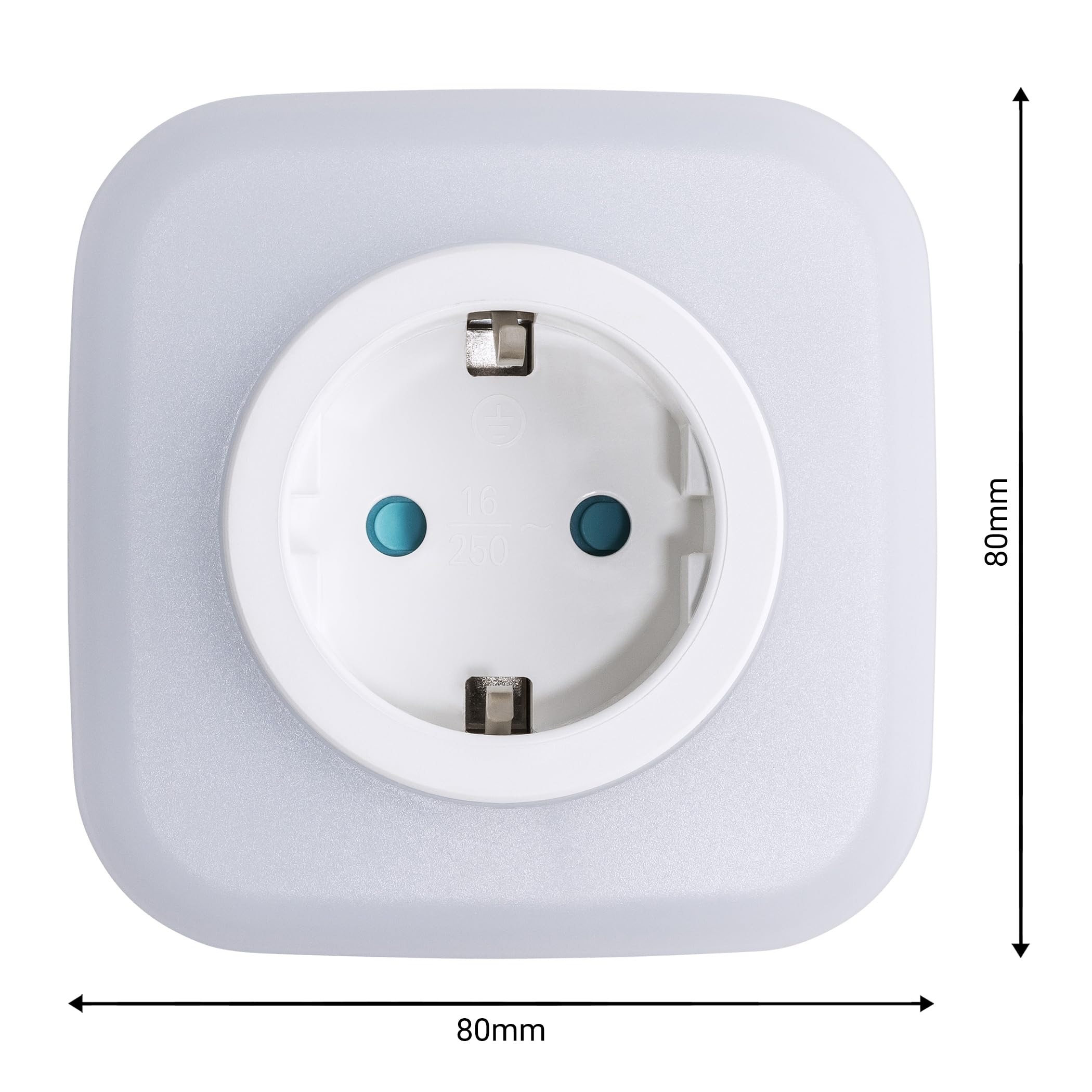 SEBSON Luz Nocturna LED con Enchufe - Set de 2 - Sensor Crepuscular | Puertos USB-C y USB-A, Interruptor On/Off - Blanco cálido, Lámpara de Enchufe