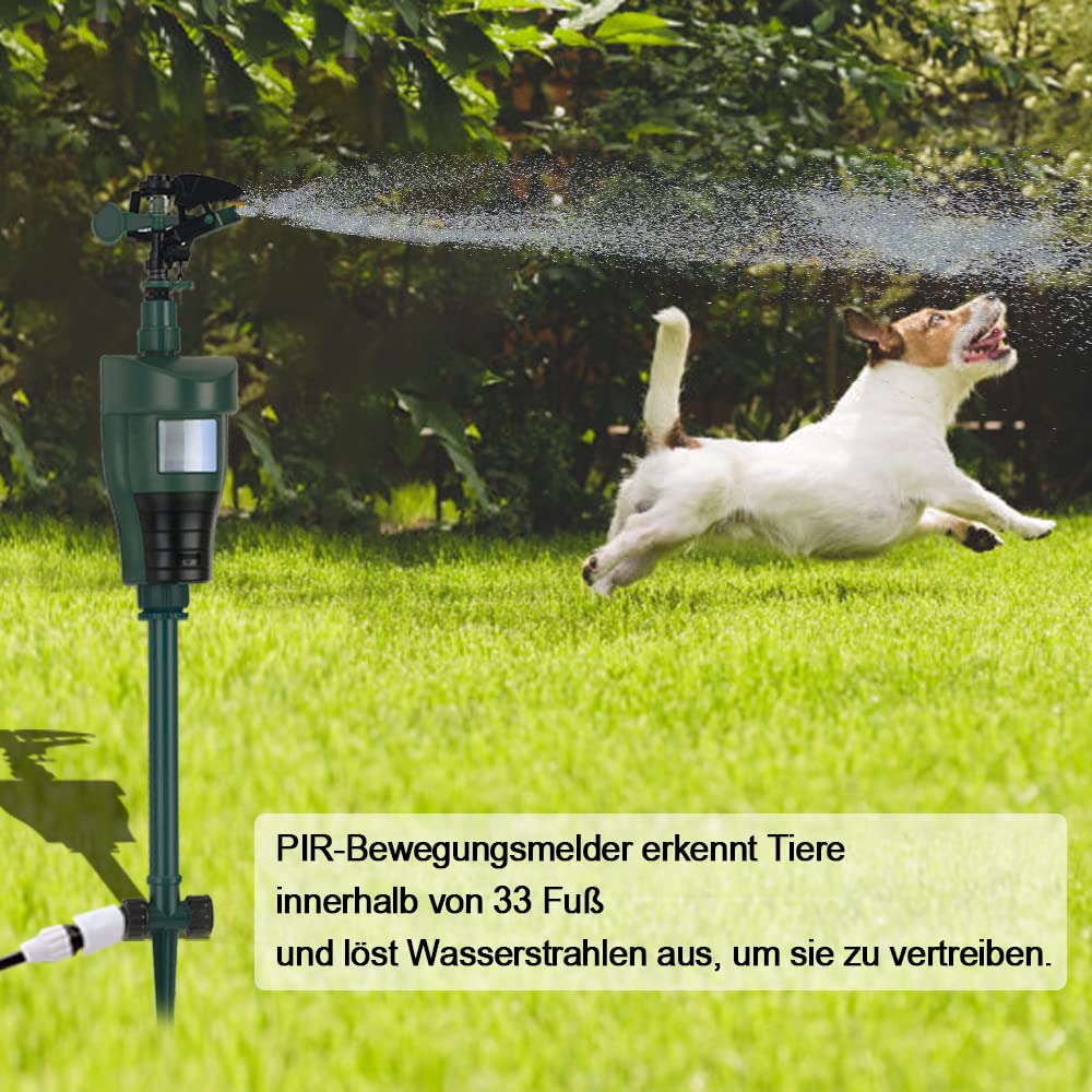 Giardino Acqua Jet Animale odstraszacz Cani Espansione Gatti Marten | Strumień wody odstraszacz zwierząt przeciwko psom, kotom i kunom