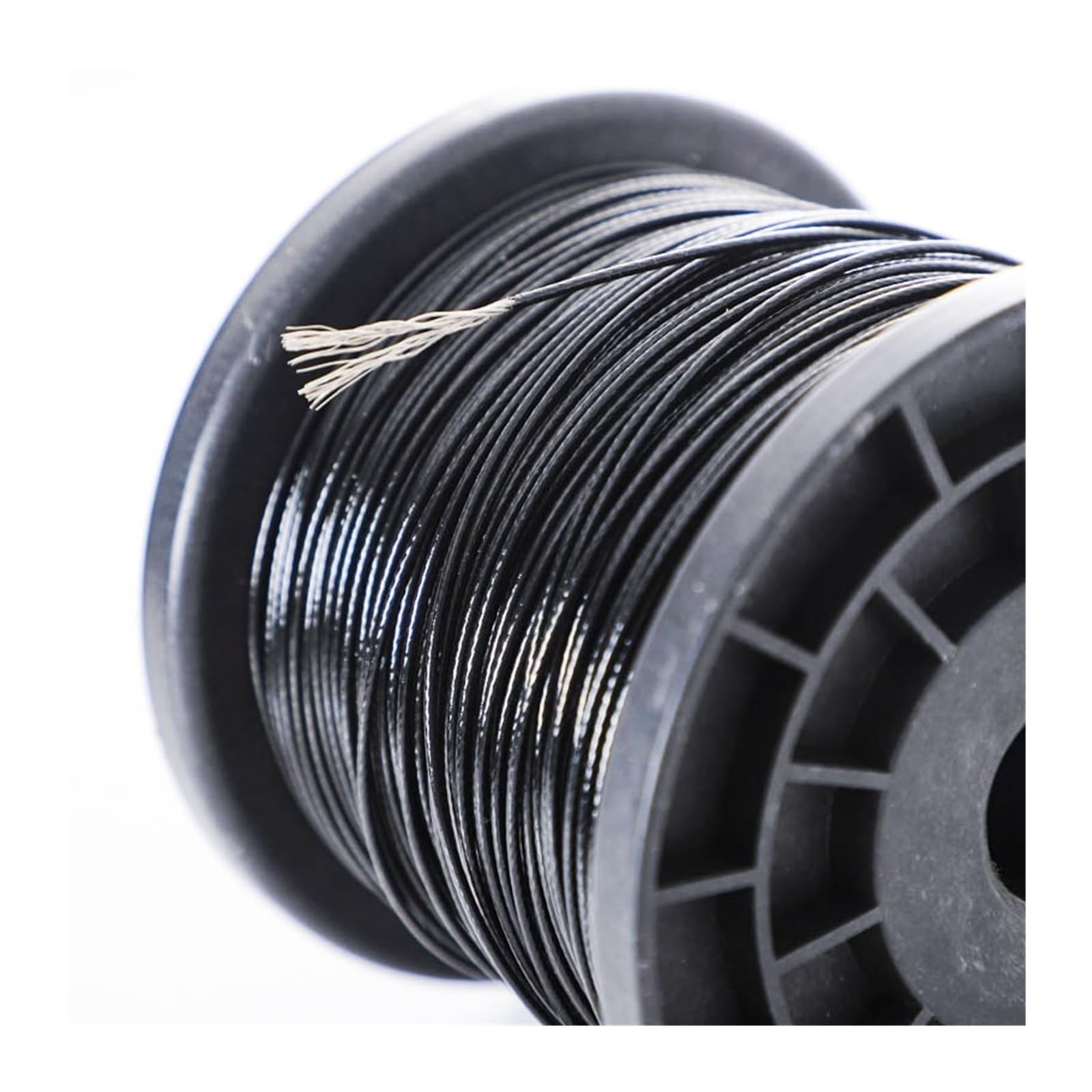 Lina stalowa, Lina stalowa powlekana PVC 304 ze stali nierdzewnej o średnicy 0,38–6 mm, czarna, długość 10–100 m(7X7 5MM 20Meters)