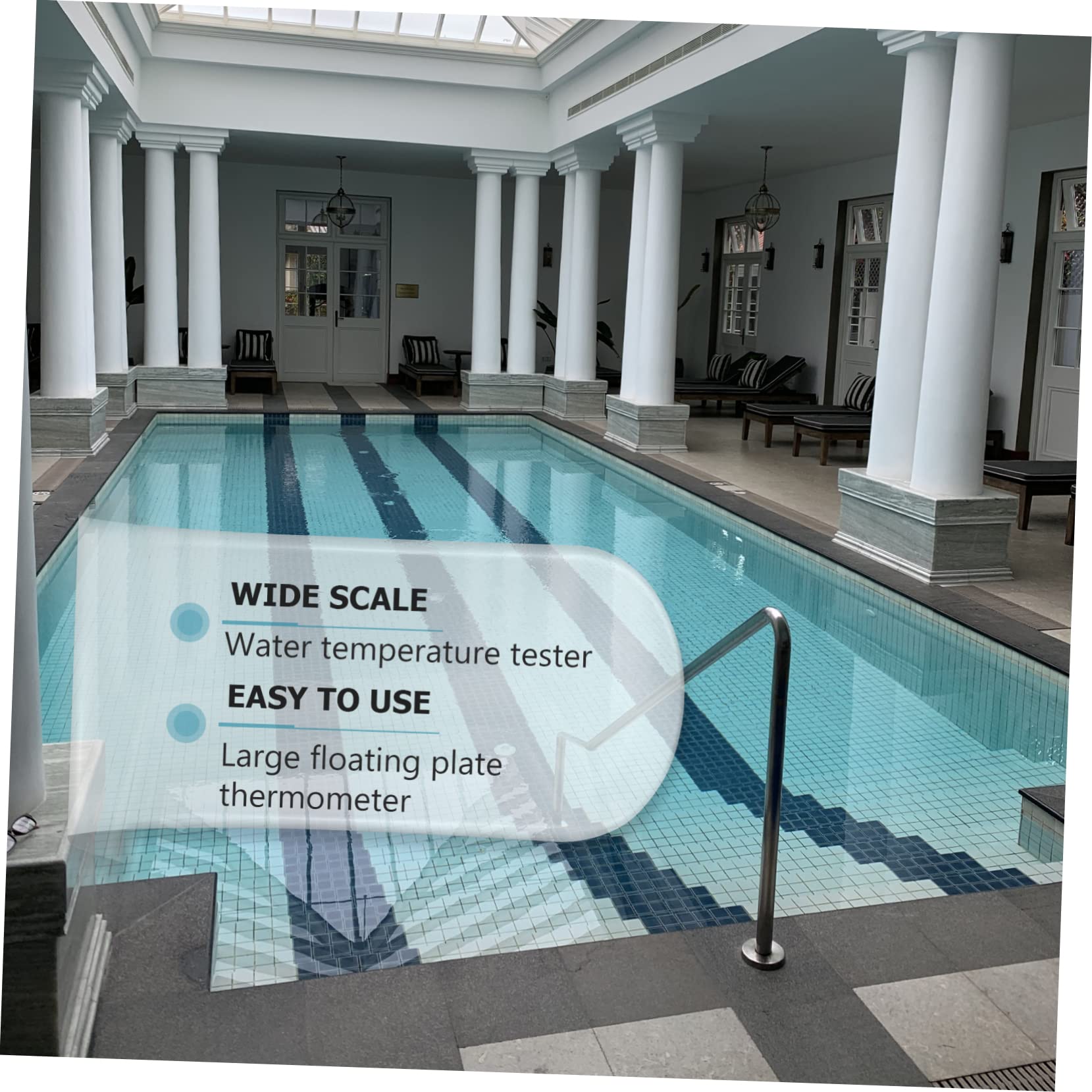 1 pezzo Termometro Galleggiante per Piscina Tester Temperatura Misurazione Precisa per e Vasche da Facile da Usare e Compatto