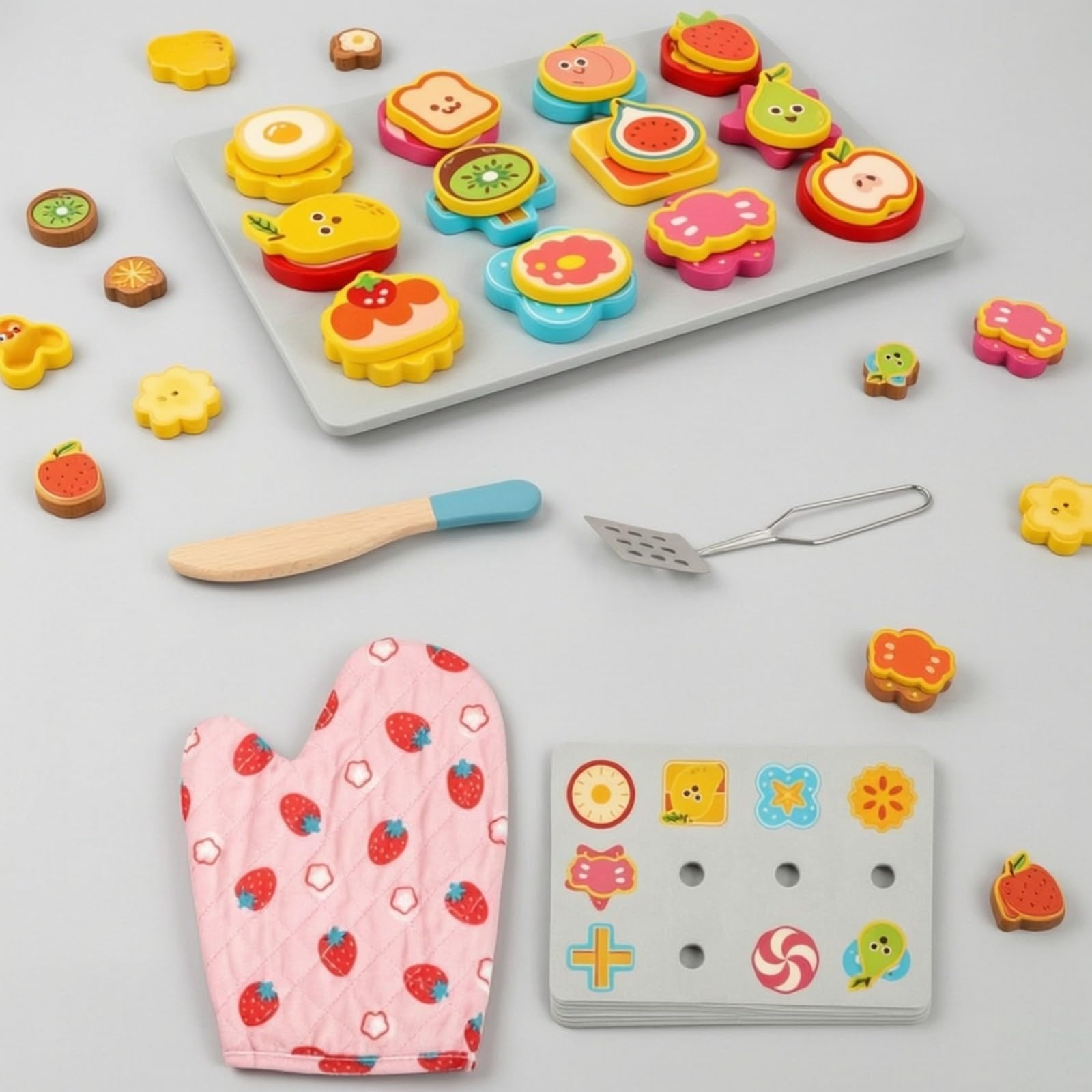 predolo Gioco di Simulazione da con Tavola attività Colorato Giocattolo da in Legno Educativo per Bambini 3 Anni in, Area Giochi Prescolare