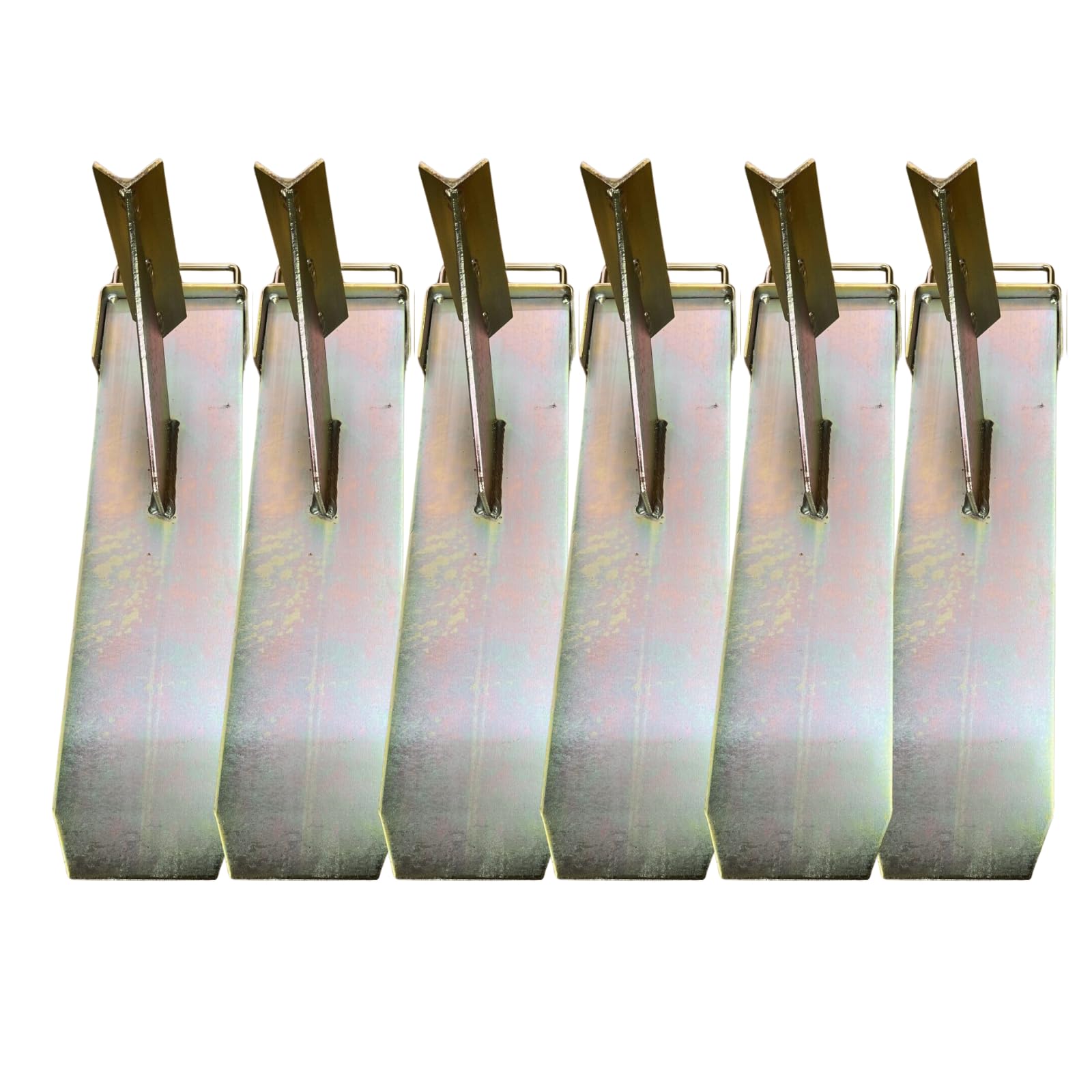 HILL TOP FABRICATIONS CO (1998) LTD - 6 x Extra Large Acro-Mate Prop Boys Brackets. Zinc Plated Gold, Long Lasting Non Corrosive Finish & Added Durability. Fits All Standard Acro Props British Made