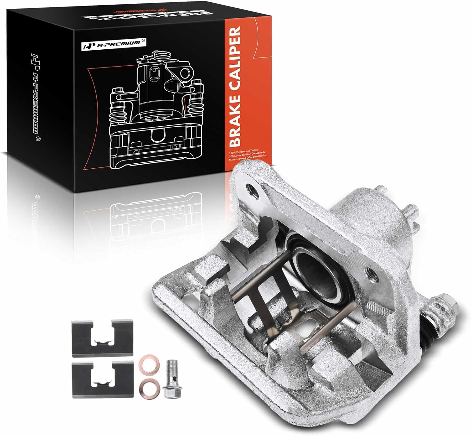 A-Premium Disc Brake Caliper Assembly with Bracket Compatible with Select Honda Models - CR-V 2005-2006, L4 2.4L - Rear Left Driver Side
