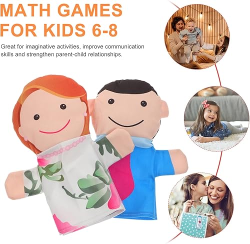 Miniatura 6 de STOBOK Marionetas de mano para niños, marionetas de mano para niños, marionetas de mano para niños, marionetas de mano de tela suave, marionetas de