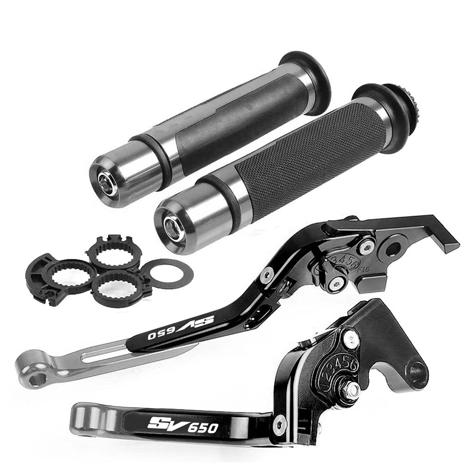 Leva Della Frizione Del Freno Moto Regolabile Pieghevole Freno Leve Frizione Manopole Manubrio Per SUZUKI SV650 S SV 650 1999-2012 2000 2011 (Colore : L)