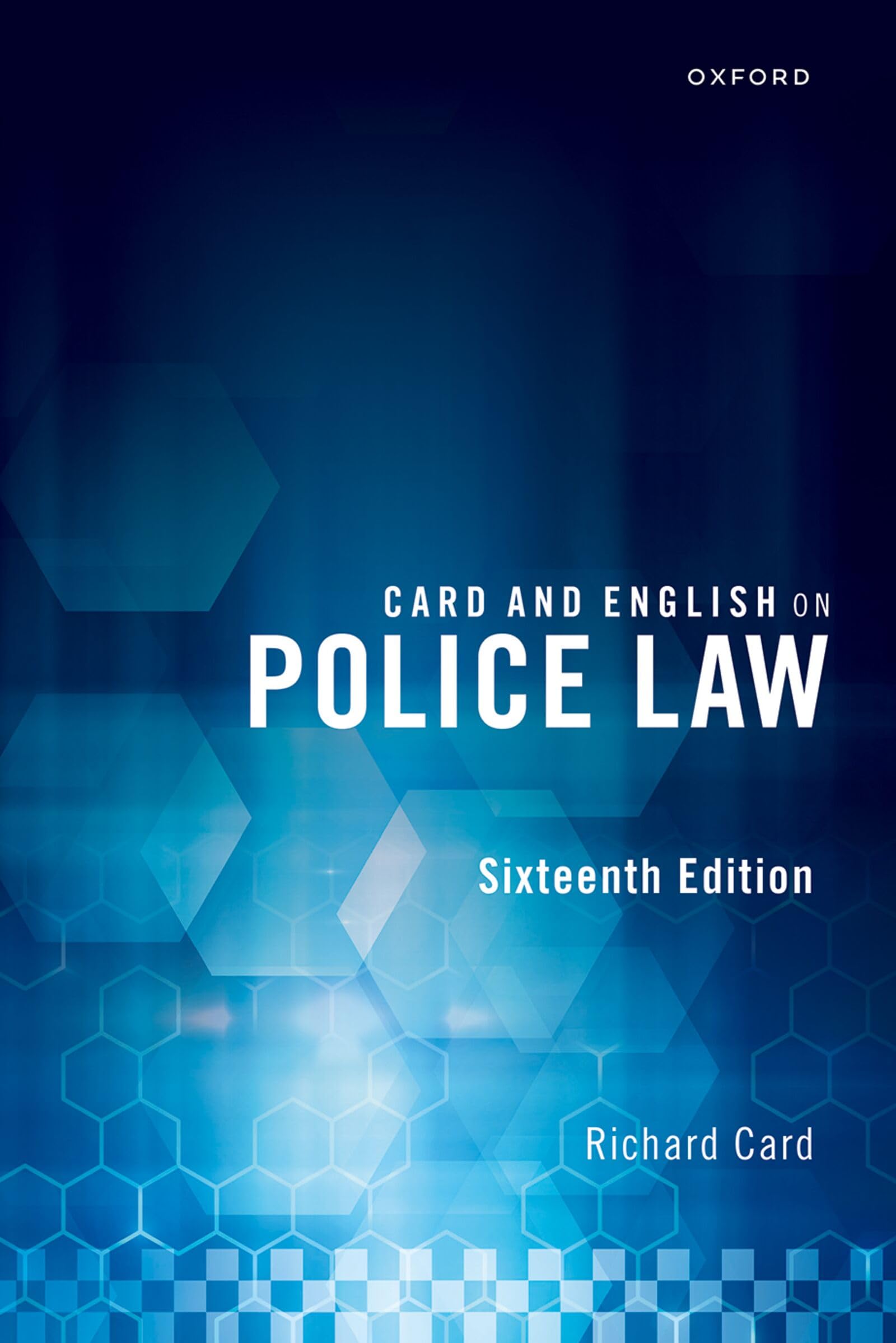Card and English on Police Law by Richard  Card PAPERBACK 9780192866165